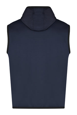 DOLCE & GABBANA Men's Sporty Vest with Zipper in Blue for SS24