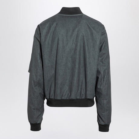 DOLCE & GABBANA Lightweight Linen Bomber Jacket for Men - FW24 Edition