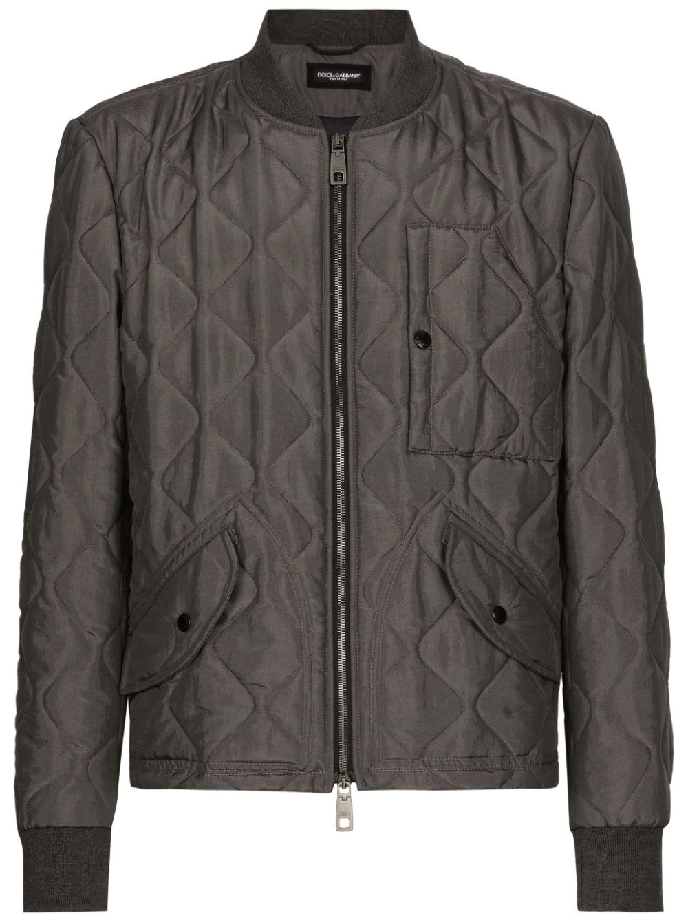 DOLCE & GABBANA Men's Quilted Bomber Jacket