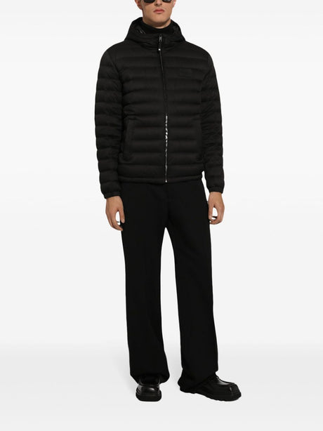 DOLCE & GABBANA Men's Logo-Appliqué Puffer Jacket