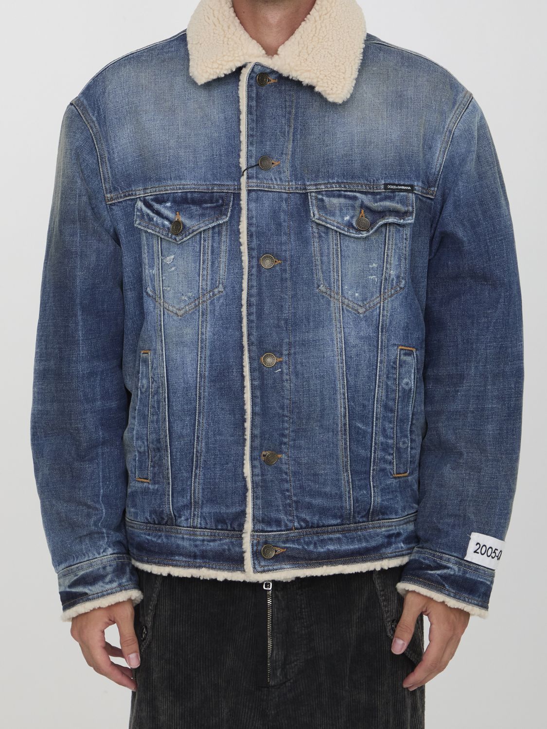 DOLCE & GABBANA Vintage-Inspired Denim Jacket - Regular Fit