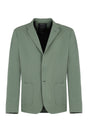 HERNO Green Single-Breasted Two-Button Jacket for Men - SS24