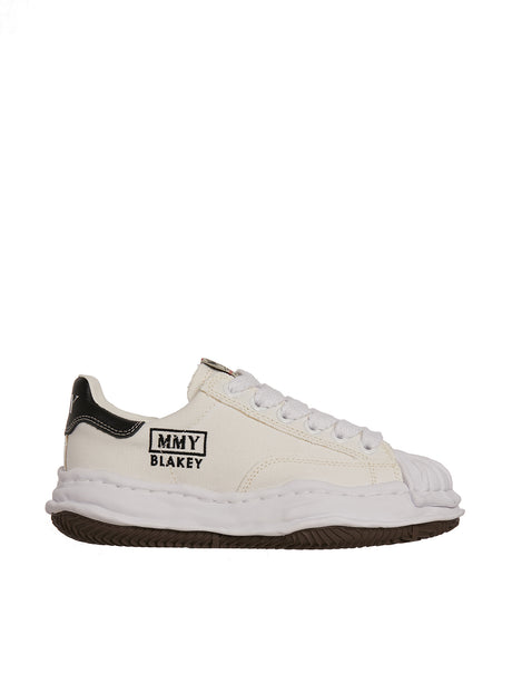 MAISON MIHARA YASUHIRO	 Men's White Leather Low Top Sneakers - Carryover 2024 Collection