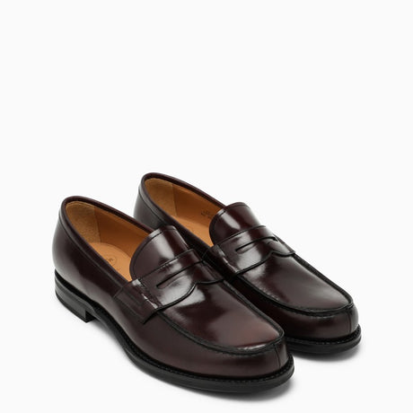 CHURCH'S Black Leather Loafer: Classic Smooth Moccasin for Men - FW23