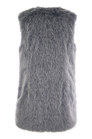 HERNO Eco-Luxe Sleeveless Fur-Trim Vest