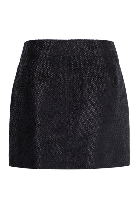 TOM FORD Chic Blue Viscose Blend Mini Skirt