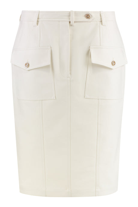 TOM FORD Cotton Midi Skirt with Functional Pockets