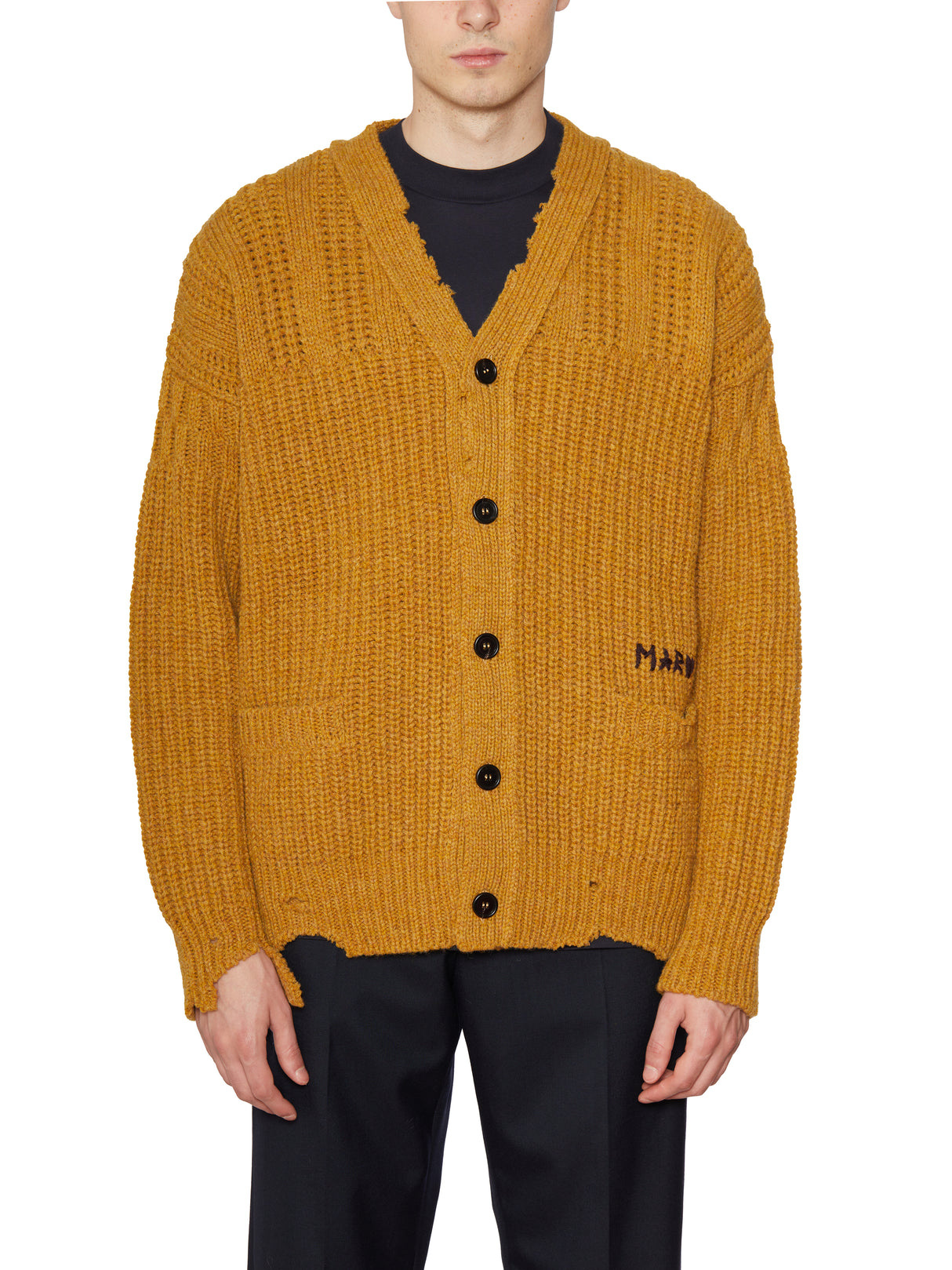 MARNI Fall/Winter '23 Mohair Logo Cardigan for Men