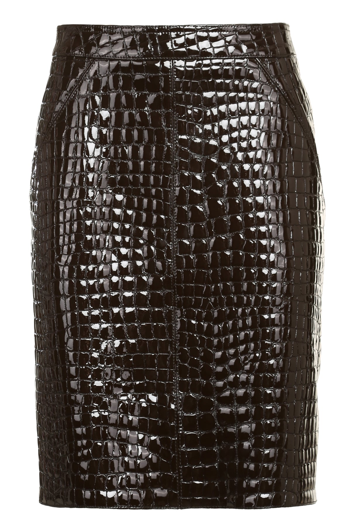 TOM FORD Crocodile Print Lamb and Goatskin Skirt for Women