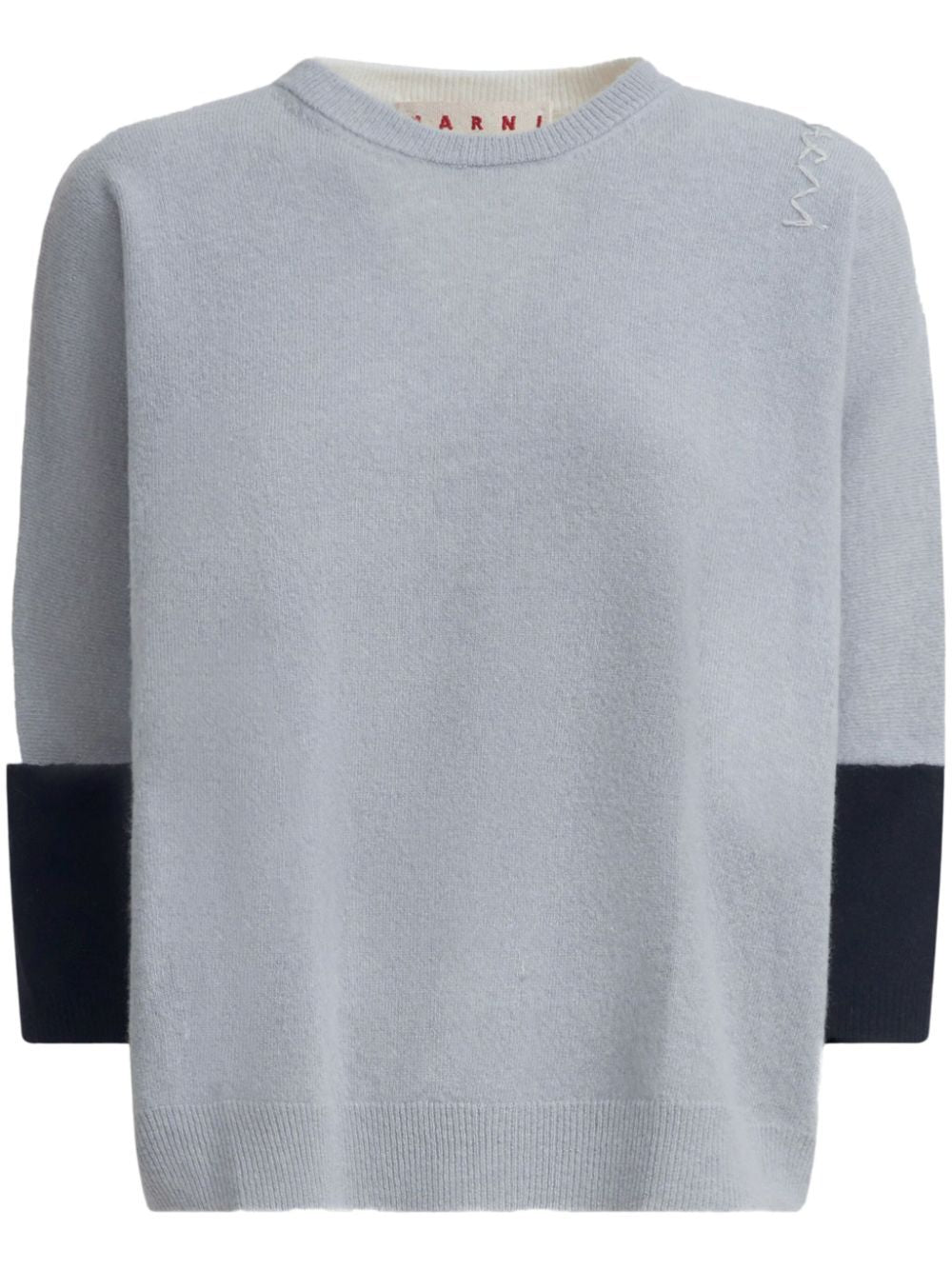 MARNI Bat Sleeve Natural Gray Knit Sweater for Women