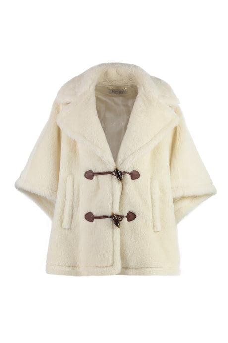 MAX MARA Women's Vegan Fur Jacket with Toggle Buttons