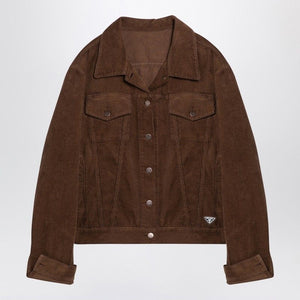 PRADA Caramel Corduroy Shirt Jacket for Women