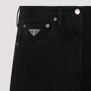 PRADA Elegant Black Cotton Jeans