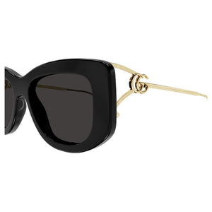 GUCCI Chic Ivory Acetate Sunglasses with Violet Lenses