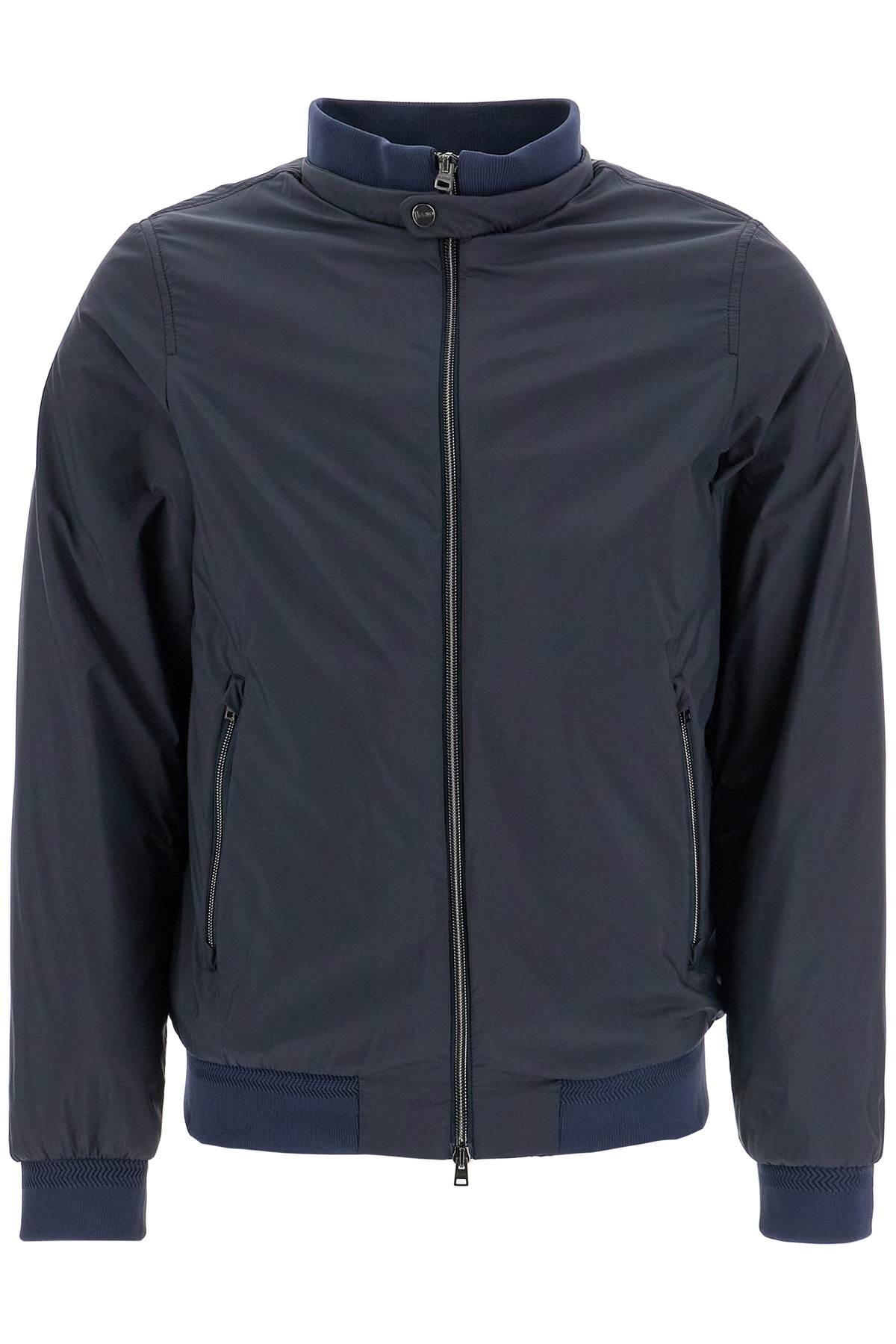 HERNO Lightweight Men's Bomber Raincoat with Zip and Pockets