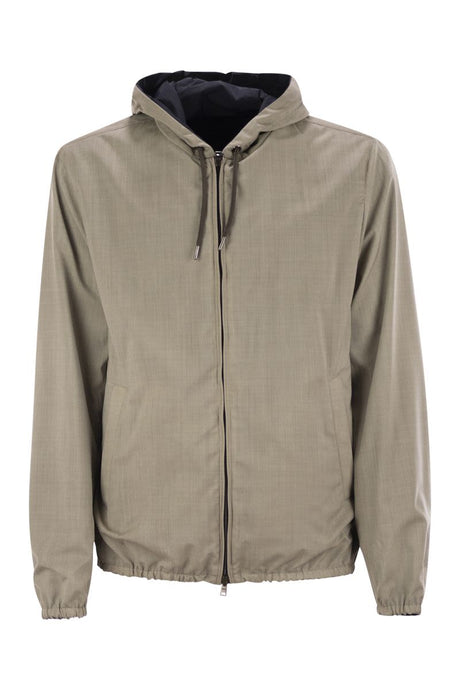 HERNO Reversible Hooded Bomber Jacket