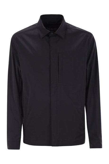 HERNO Shirt-Cut Jacket in Technical Wool - Size 46