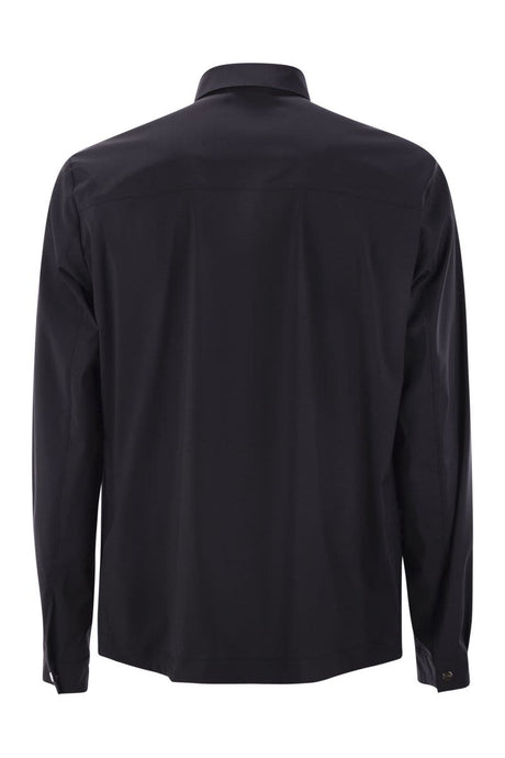 HERNO Shirt-Cut Jacket in Technical Wool - Size 46