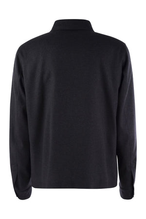 HERNO Luxury Cashmere-Silk Blend Resort Shirt