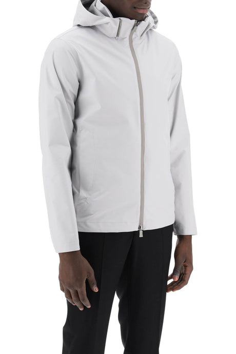 HERNO Water-Repellent Laminar Windbreaker Jacket for Men - Grey