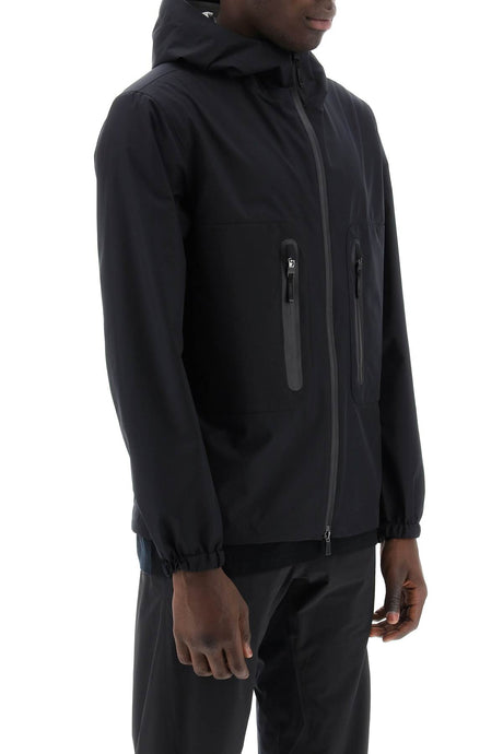 HERNO Men's Black Gore-Tex Hooded Jacket for Spring/Summer 2024
