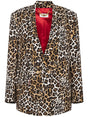 ELISABETTA FRANCHI Leopard Print V-Neck Jacket for Women