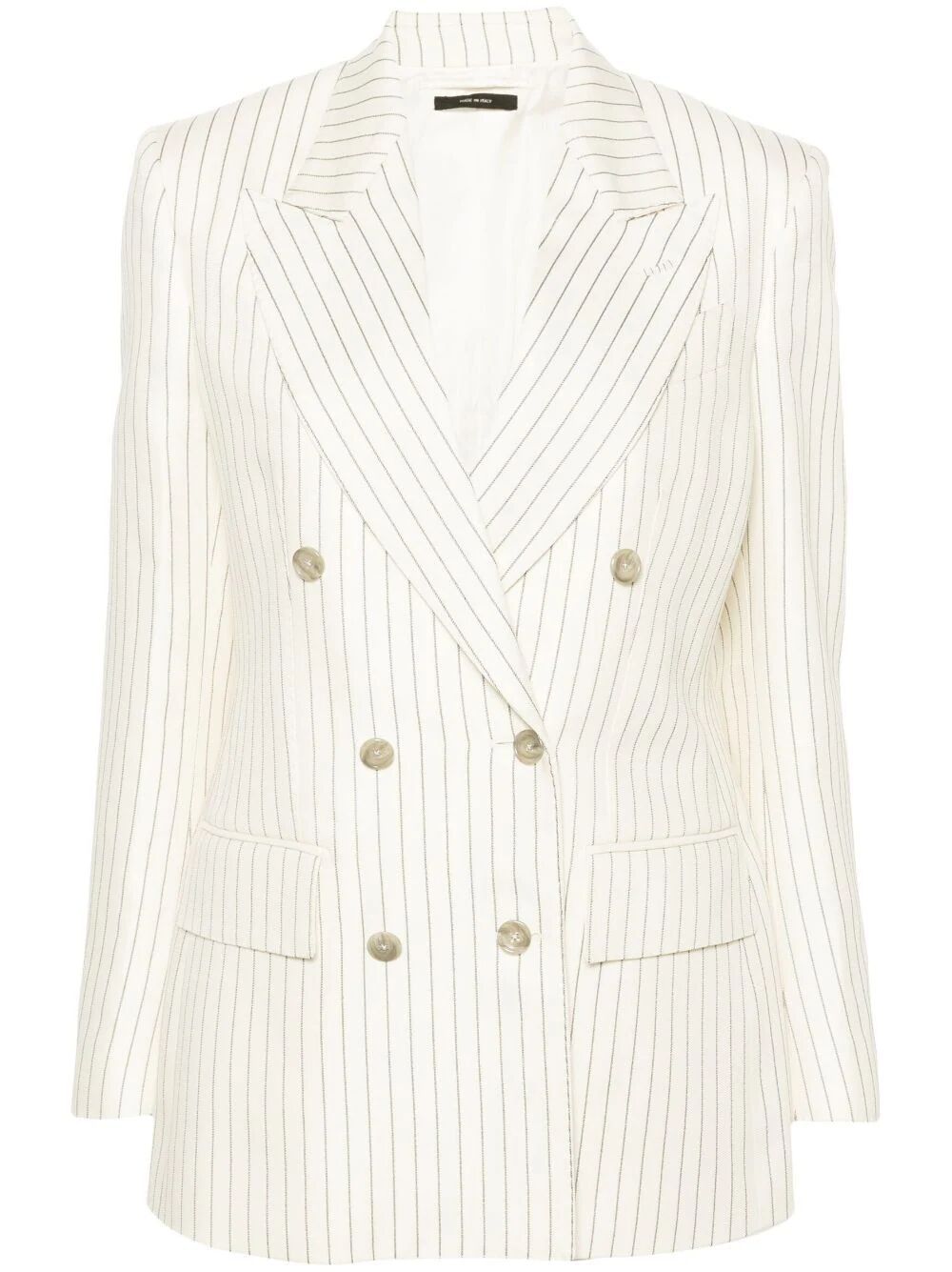 TOM FORD Striped Double Breasted Twill Blazer for Women