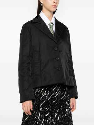 MARNI Mini Quilted Black Jacket with Buttons for Women