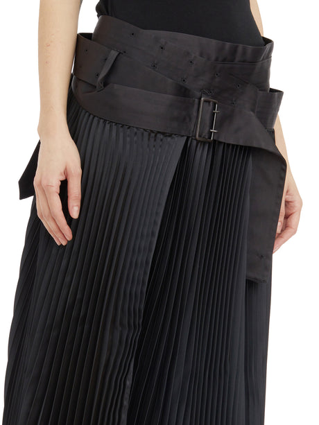 JUNYA WATANABE Plisse Skirt with Belt for Women - SS24 Collection