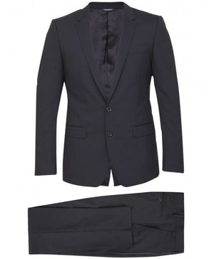 DOLCE & GABBANA Men's Black Wool Two-Piece Suit