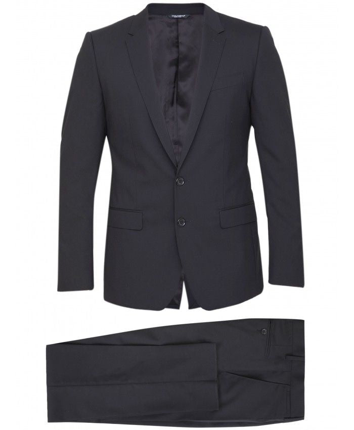 DOLCE & GABBANA Men's Classic Two-Piece Suit - Regular Fit, Size 48