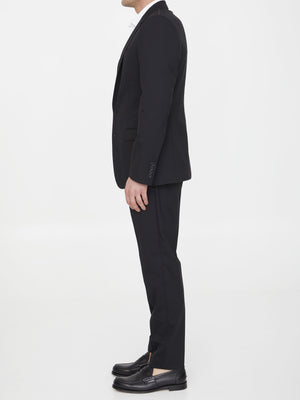 DOLCE & GABBANA Men's Black Wool Two-Piece Suit