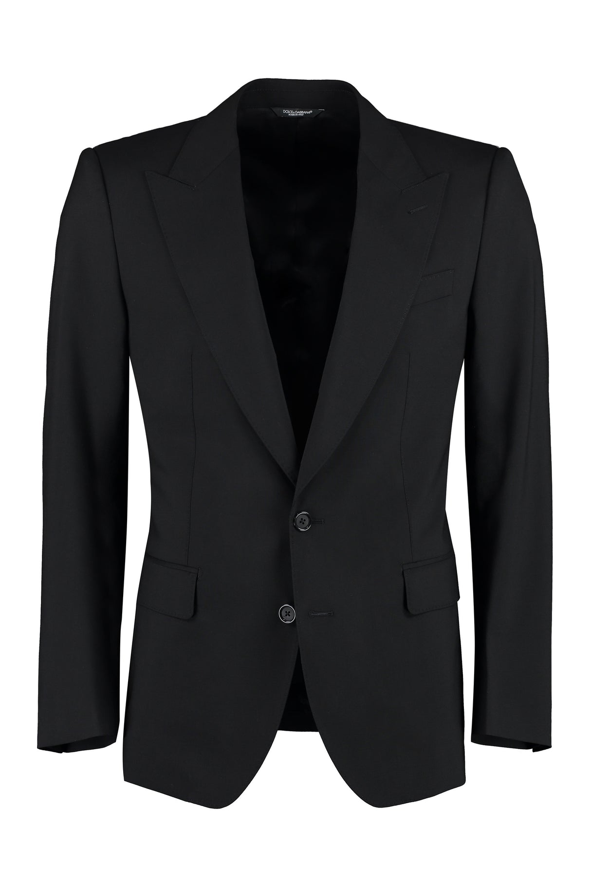 DOLCE & GABBANA Men's Black Wool Two-Piece Suit for FW23