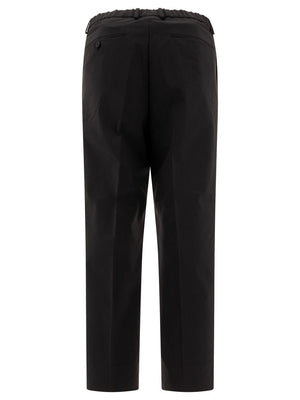 GOLDWIN Wool Blend Twill One Tuck Trousers - Regular Fit