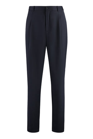 GIORGIO ARMANI Men's Blue Wool Trousers for SS24