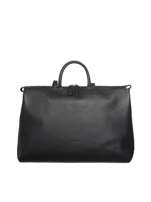 MARSELL High Quality Black Leather Shoulder Bag for Women