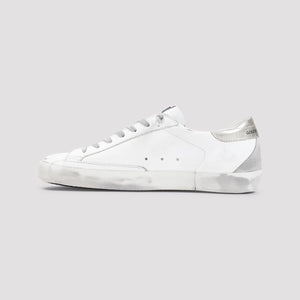 GOLDEN GOOSE Superstar White Leather Sneakers for Men