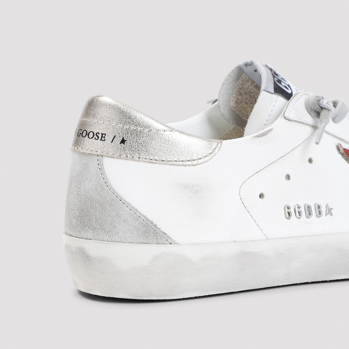 GOLDEN GOOSE Superstar White Leather Sneakers for Men