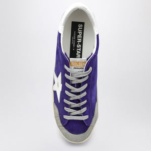 GOLDEN GOOSE Super-Star Men's Sneaker - Iris/White/Grey Colorway