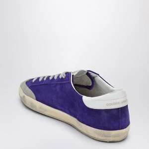 GOLDEN GOOSE Super-Star Men's Sneaker - Iris/White/Grey Colorway