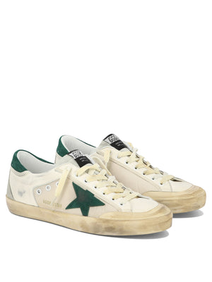 GOLDEN GOOSE Stylish Vintage Effect Lace-Up Sneakers for Men