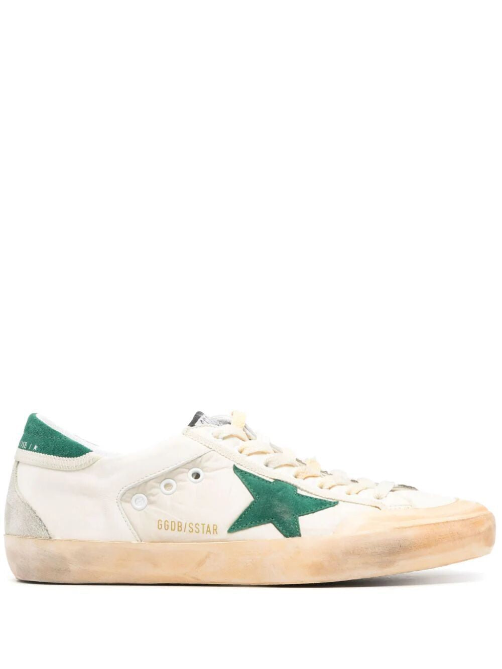 GOLDEN GOOSE Stylish Vintage Effect Lace-Up Sneakers for Men