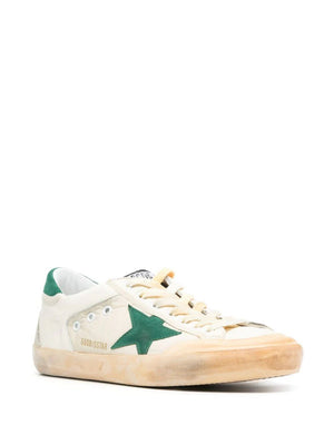 GOLDEN GOOSE Stylish Vintage Effect Lace-Up Sneakers for Men