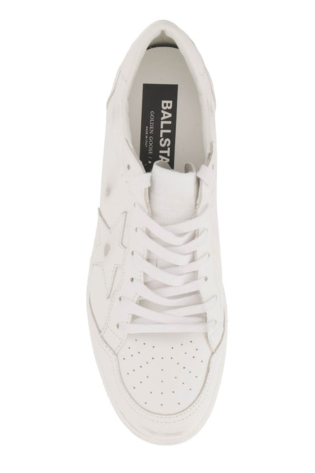 GOLDEN GOOSE Vintage White Leather Sneakers for Men - FW23