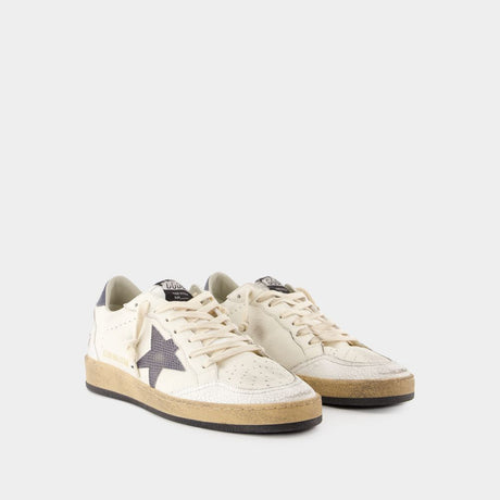 GOLDEN GOOSE Ballstar Luxe Leather Sneakers in White