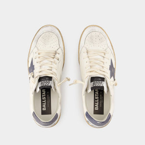 GOLDEN GOOSE Ballstar Luxe Leather Sneakers in White