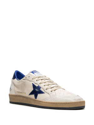 GOLDEN GOOSE Ball Star Vintage Blue Leather Sneakers