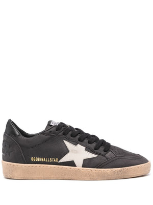 GOLDEN GOOSE Leather Panelled Design Round Toe Sneakers for Men