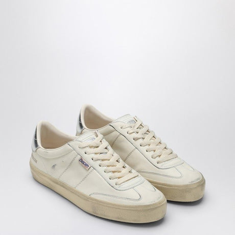 GOLDEN GOOSE Soul Star White and Silver Sneaker