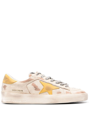 GOLDEN GOOSE Stardan Classic Leather Sneakers in Nude